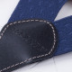 Luxusní modré kšandy s hedvábným leskem kožená poutka Assante 90063