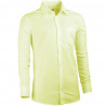 Prodloužená pánská košile žlutá regular fit Assante 20102