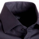 Prodloužená košile na manžetový knoflíček regular černá Assante 20111