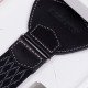 Luxusní černošedé kšandy kožená poutka Assante 90046