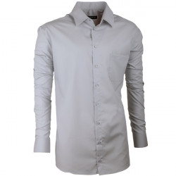 Extra prodloužená pánská košile slim šedá Assante 20115