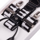 Luxusní hudební kšandy bílé s klávesou Assante 90001