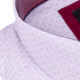 Šedofialová pánská košile krátký rukáv vypasovaný střih Brighton 109819
