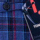 Modročervená káro košile 100 % bavlna Tonelli 110966