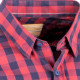 Červená pánské košile dlouhý rukáv rovný střih Tonelli 110987