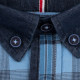 Pánská košile modrá krátký rukáv Tonelli 110873