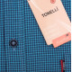 Pánská košile modrá krátký rukáv Tonelli 110881