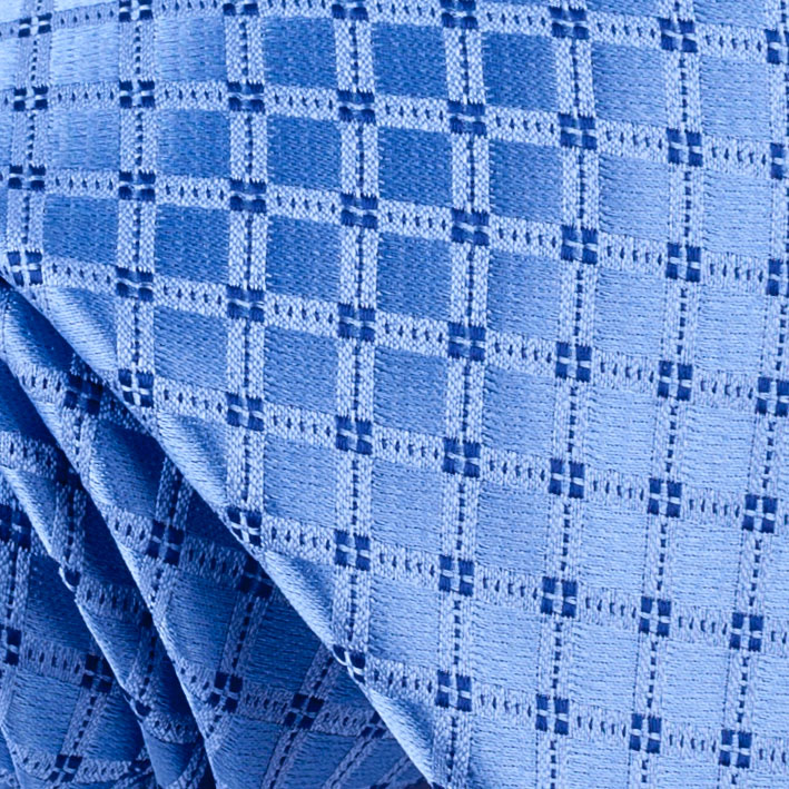 Detail modrá kravata vzor
