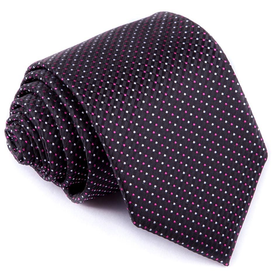 Modrofialová kravata vzor