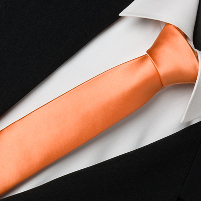 meruňková kravata slim